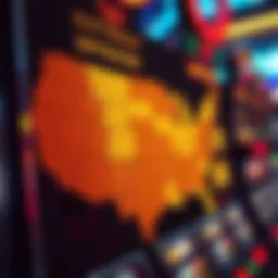Map showcasing state-specific slot payout regulations