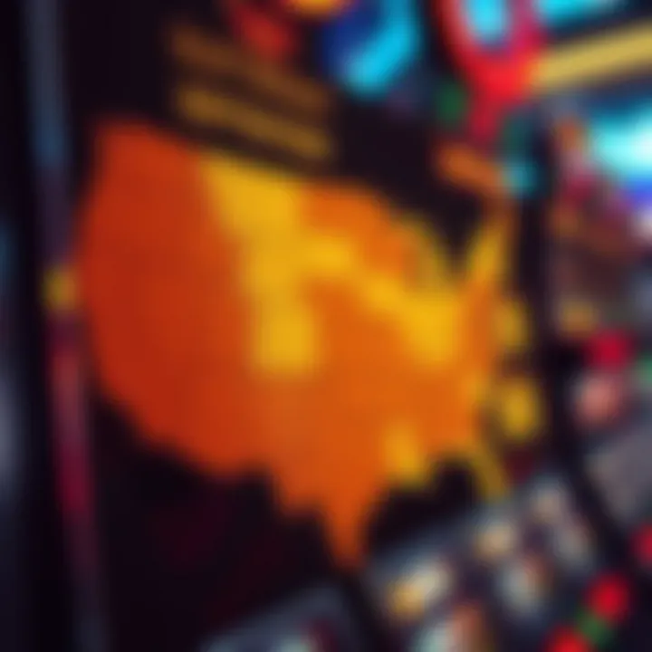 Map showcasing state-specific slot payout regulations