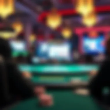 Strategic Gameplay in Parx Online Poker Strategic gameplay in action with virtual cards displayed on-screen