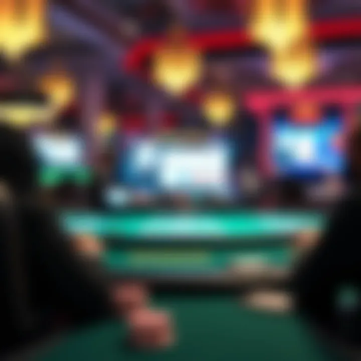 Strategic Gameplay in Parx Online Poker Strategic gameplay in action with virtual cards displayed on-screen