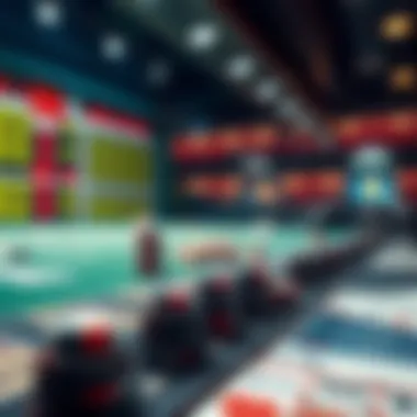 Graphical depiction of risk management in betting strategies