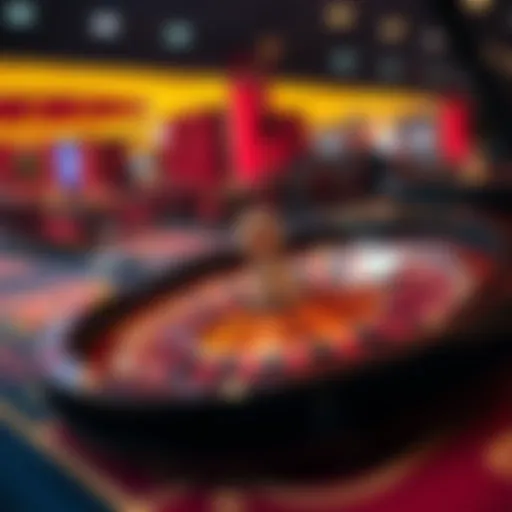 Live online roulette table with vibrant colors and spinning wheel