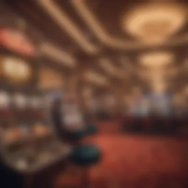 An elegant casino setting showcasing excitement