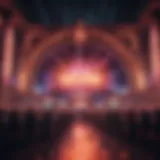 A dazzling stage showcasing a vibrant performance.