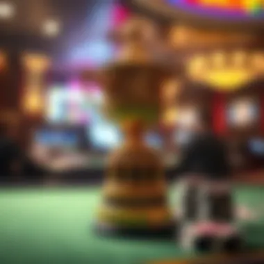 Prestigious Poker Trophy An elegant trophy awarded to a top poker player