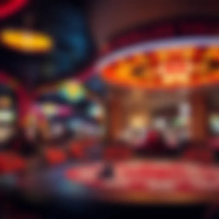 Vibrant atmosphere of Thunder Valley Poker venue