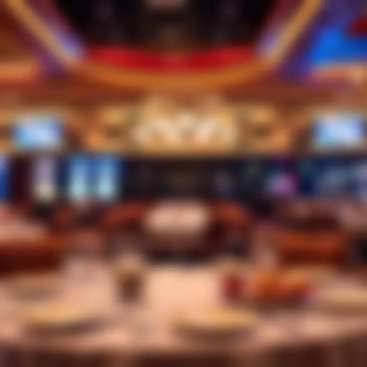 An elegant dining area highlighting the culinary offerings