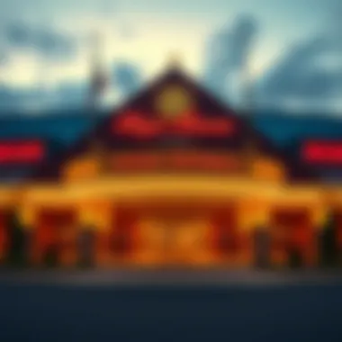 Exterior view of Tioga Downs Casino showcasing its grandeur