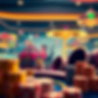 Infographic showcasing trends in the gambling industry