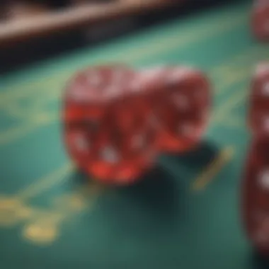 Overview of online craps gameplay interface