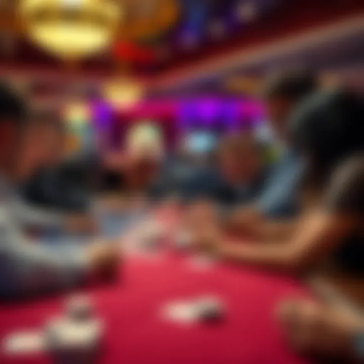 Group engagement at a gaming table highlighting strategic play