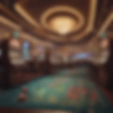 A scenic view of a modern casino environment filled with excitement