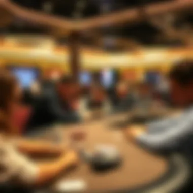 Participants practicing poker skills in a simulated environment