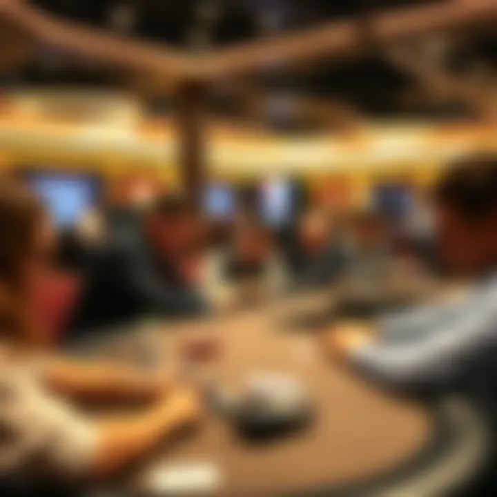 Participants practicing poker skills in a simulated environment